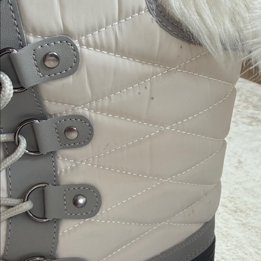 Mysoft Women's Snow Boots Warm Insulated Faux Fur Lined Waterproof Size10 - Picture 3 of 7
